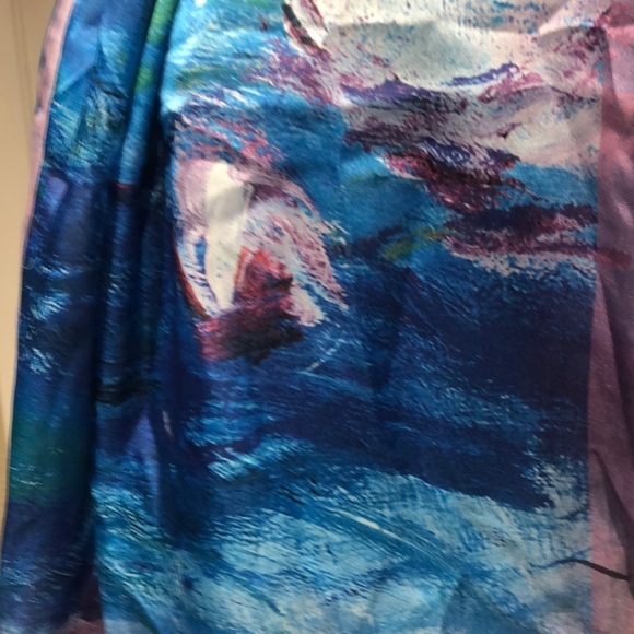 Blue and Purple Women's Scarf - Picture 16 of 16